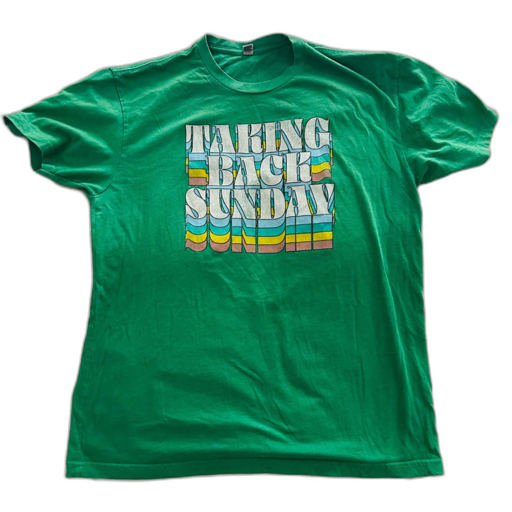 Taking Back Sunday Color Drop Shirt (Tour) 2022 Size L